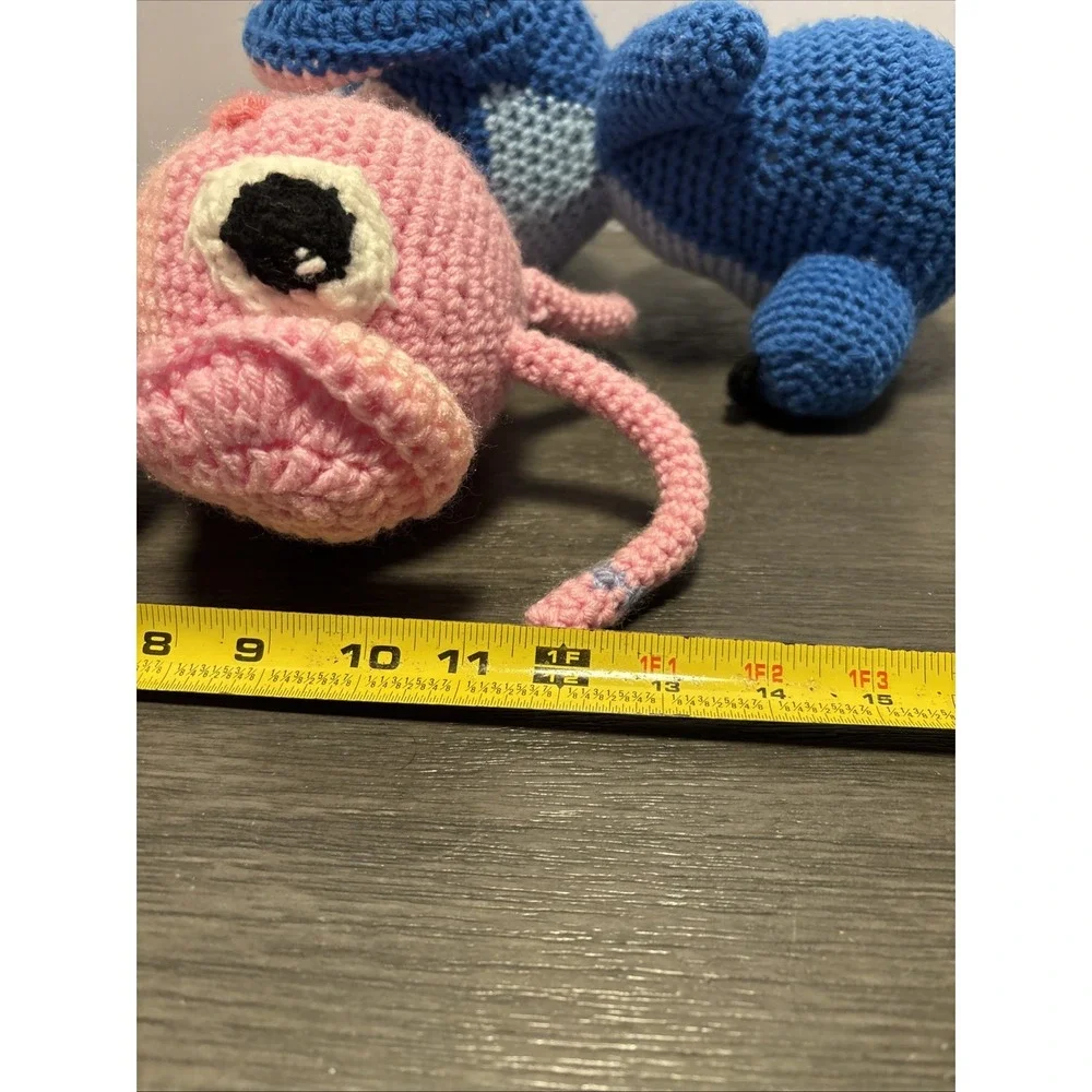 Angel & Stitch -Lilo &‎ Stitch Disney Plush Handmade Crochet Amigurumi 11 Inch